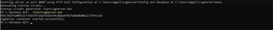 Log Server upgrade complete