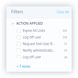 Filtros de directivas