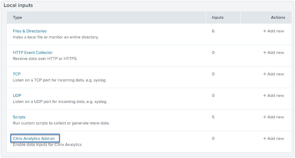 Configuración de Splunk