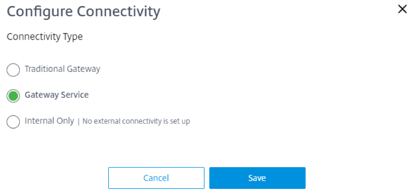 Connect to gateway service