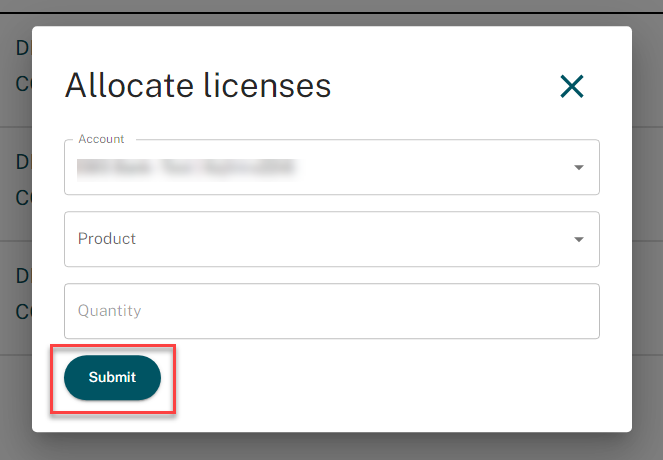 Allocate licenses