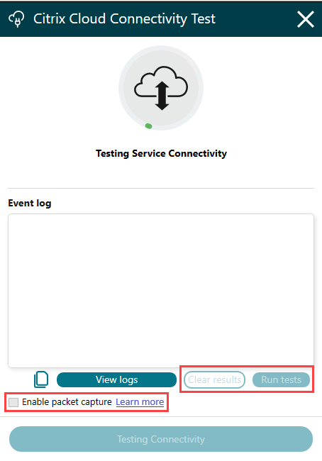 Connectivity tests