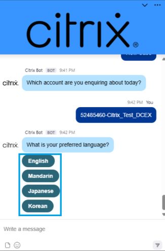 Help select preferred language