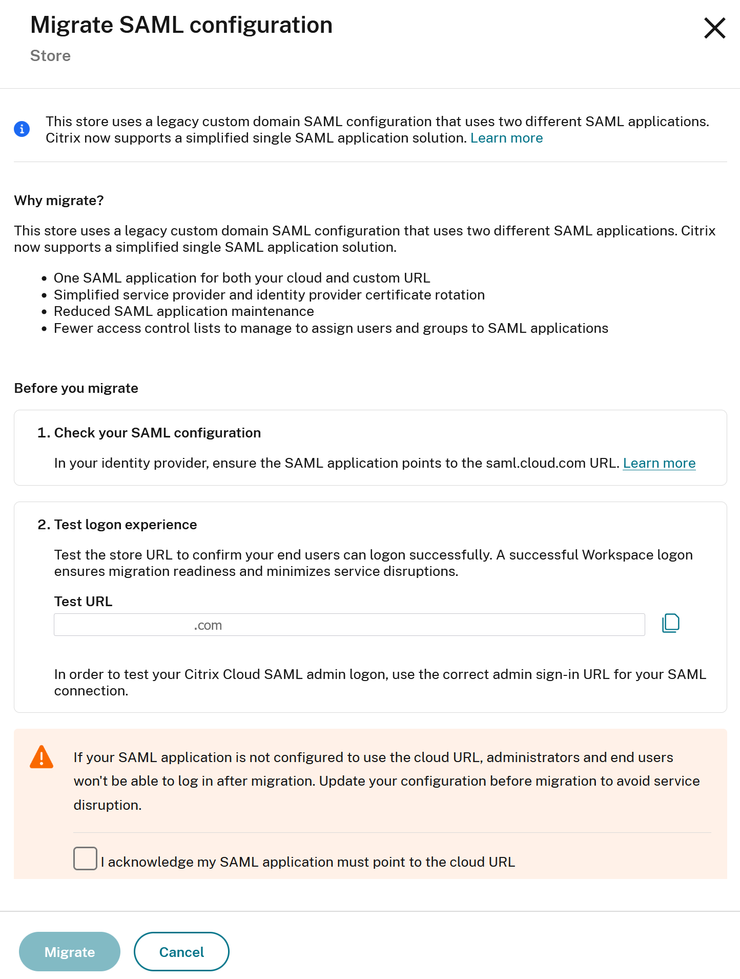 Migrate 2 App Solution Button