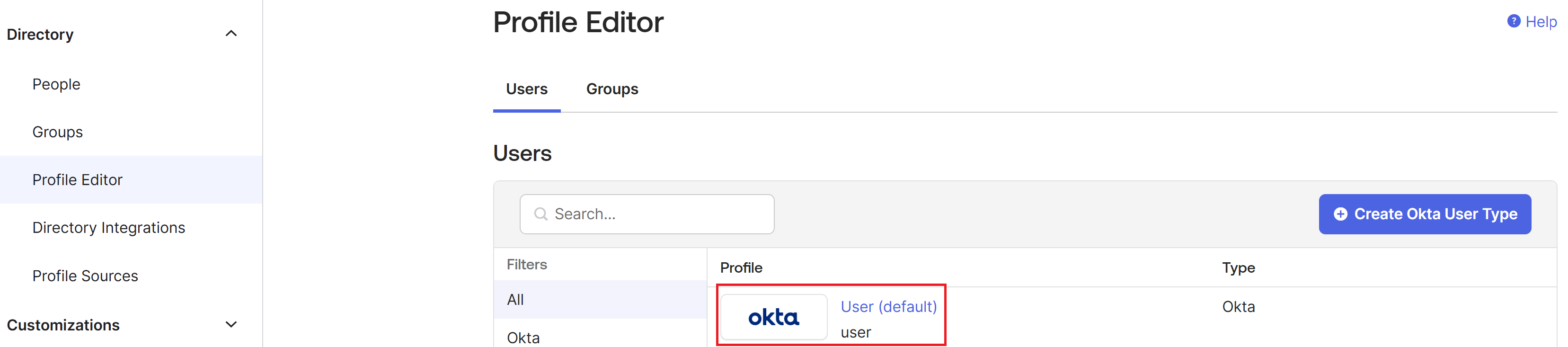 Okta OIDC UserProfile