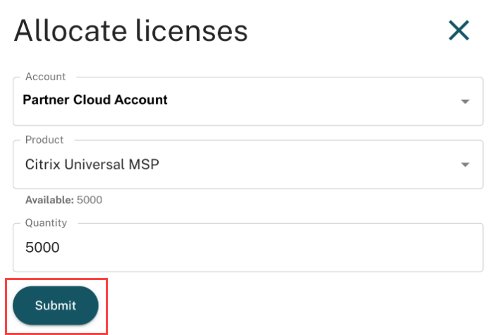 Allocate licenses