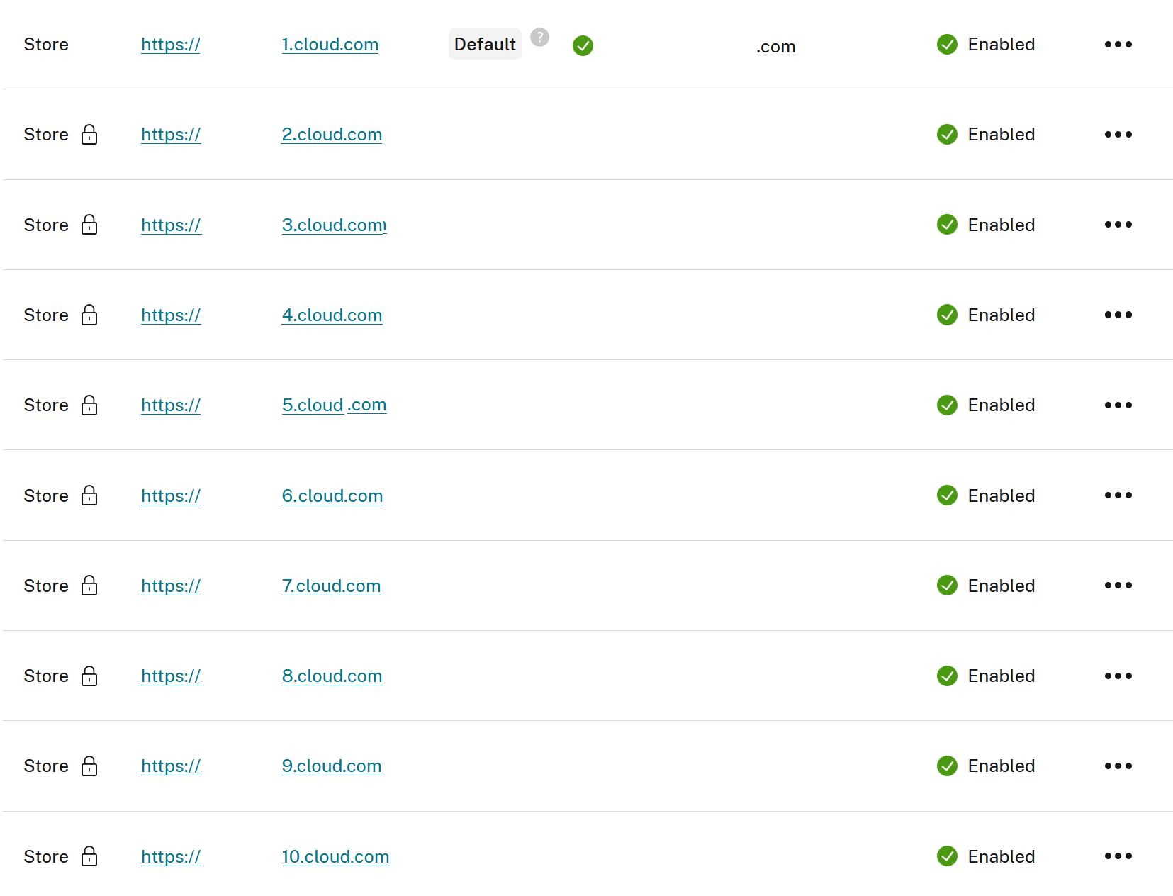 SAML Custom Domain Store URL