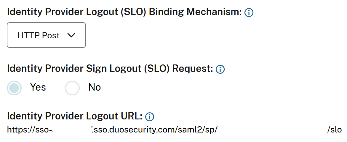 Saml duo ccconnection logout