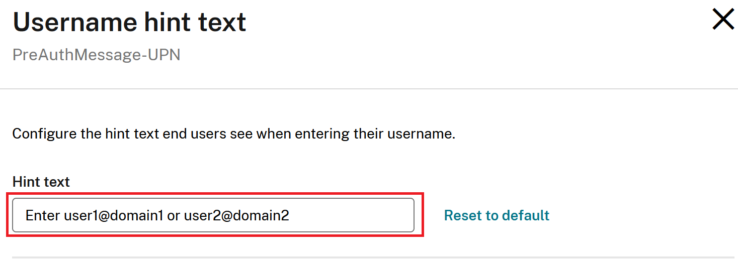 Username Hint Text Edit