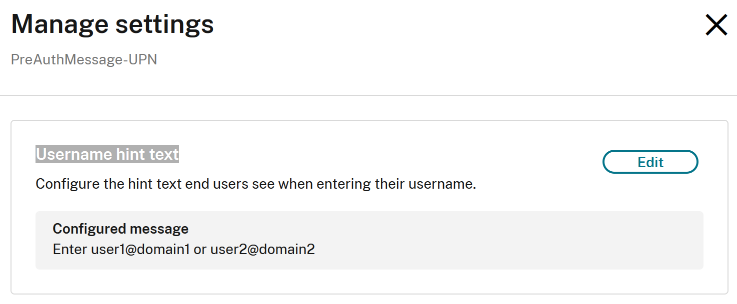 Username Hint Text UPN Example 