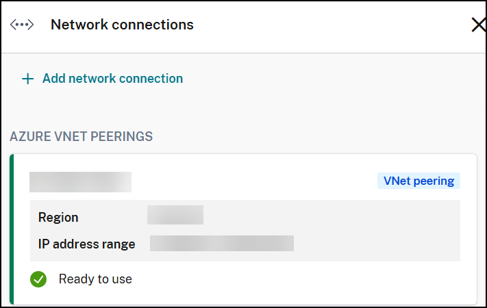 Citrix DaaS Flex add network connection