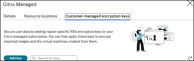 Customer-managed encryption keys-add key