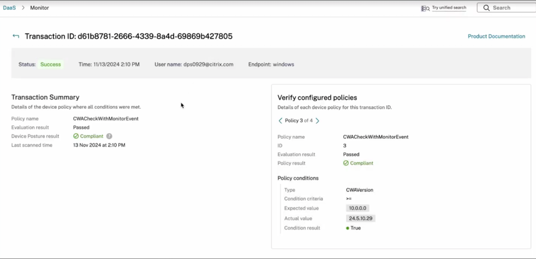 Device Posture 结果