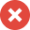 Cross mark icon