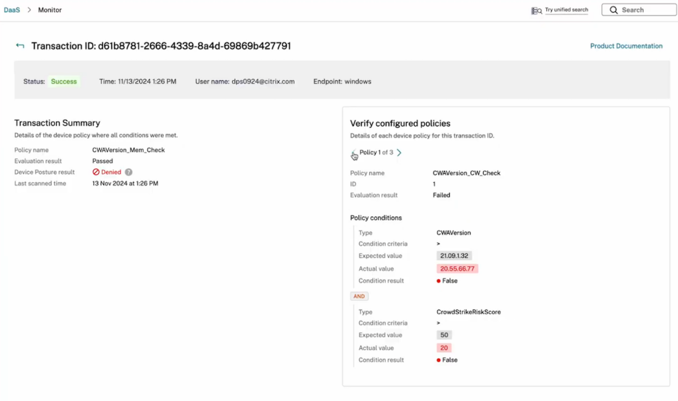 Device Posture 大型策略 1