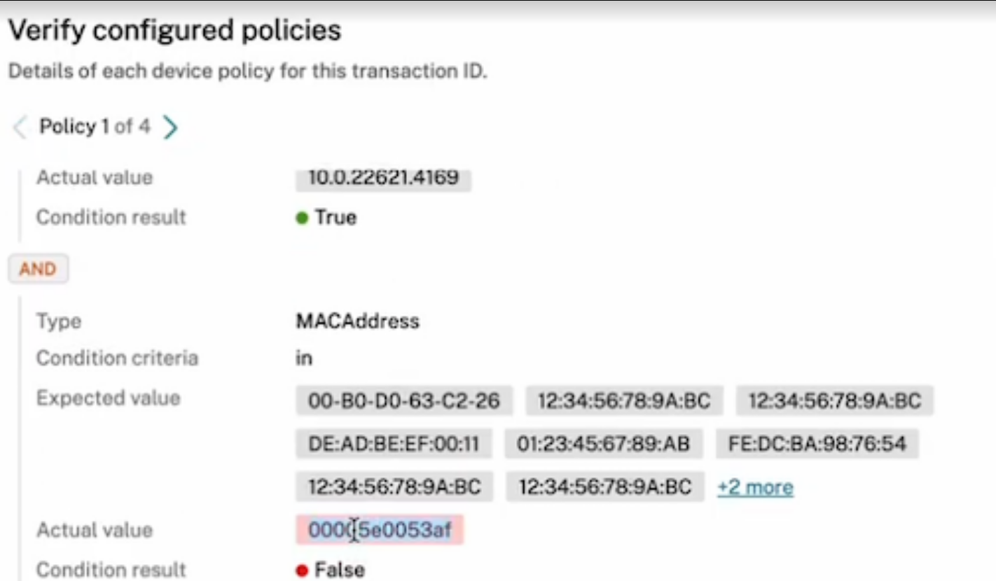 Device Posture 大型策略 2