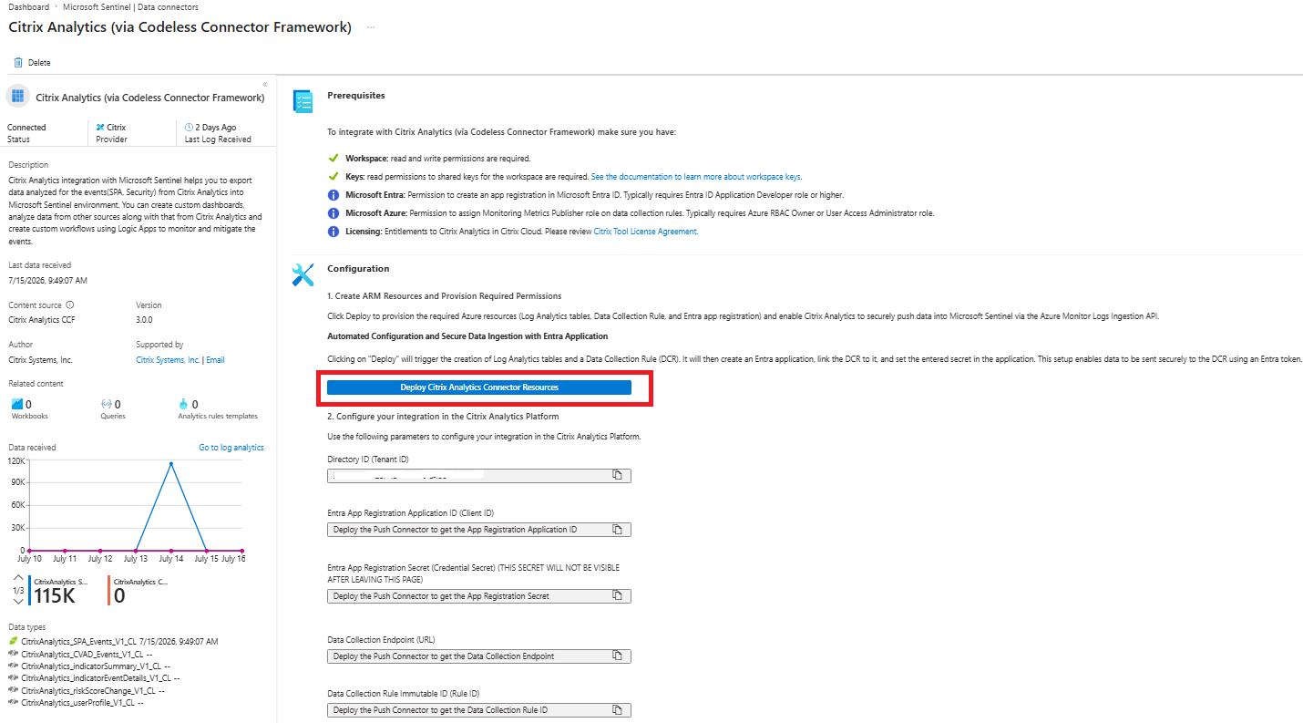 Deploy the connector resources