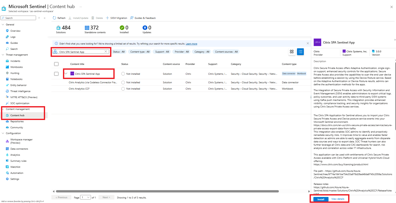 Install the Citrix SPA Sentinel App