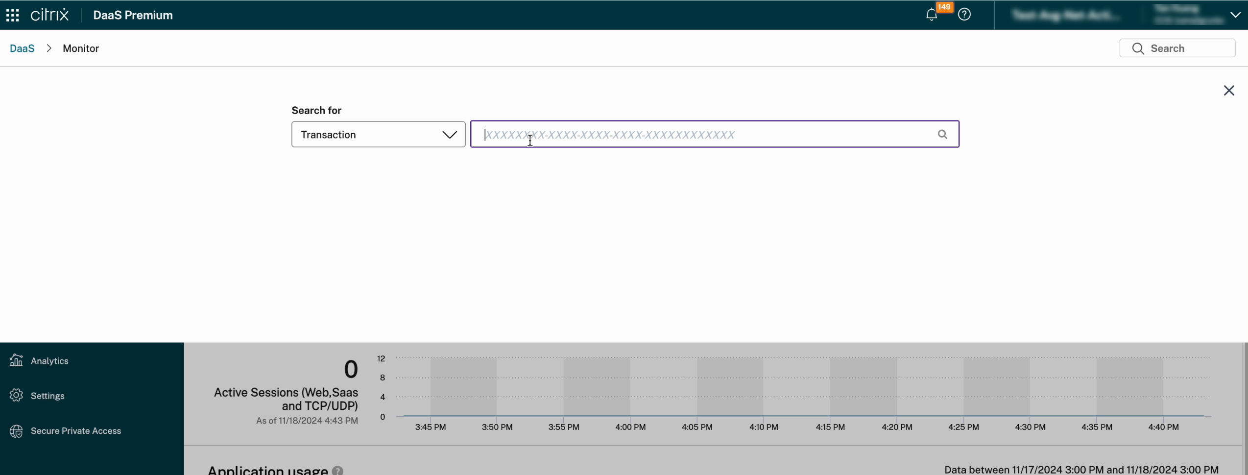 Transaction details