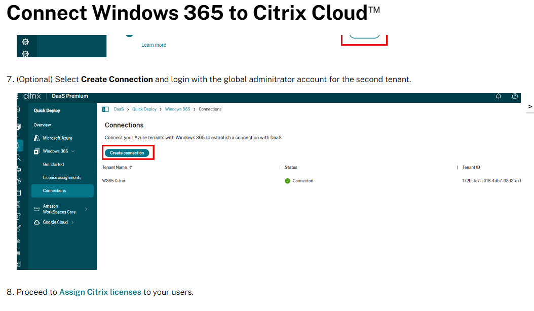 Multiple W365 Tenant Connect