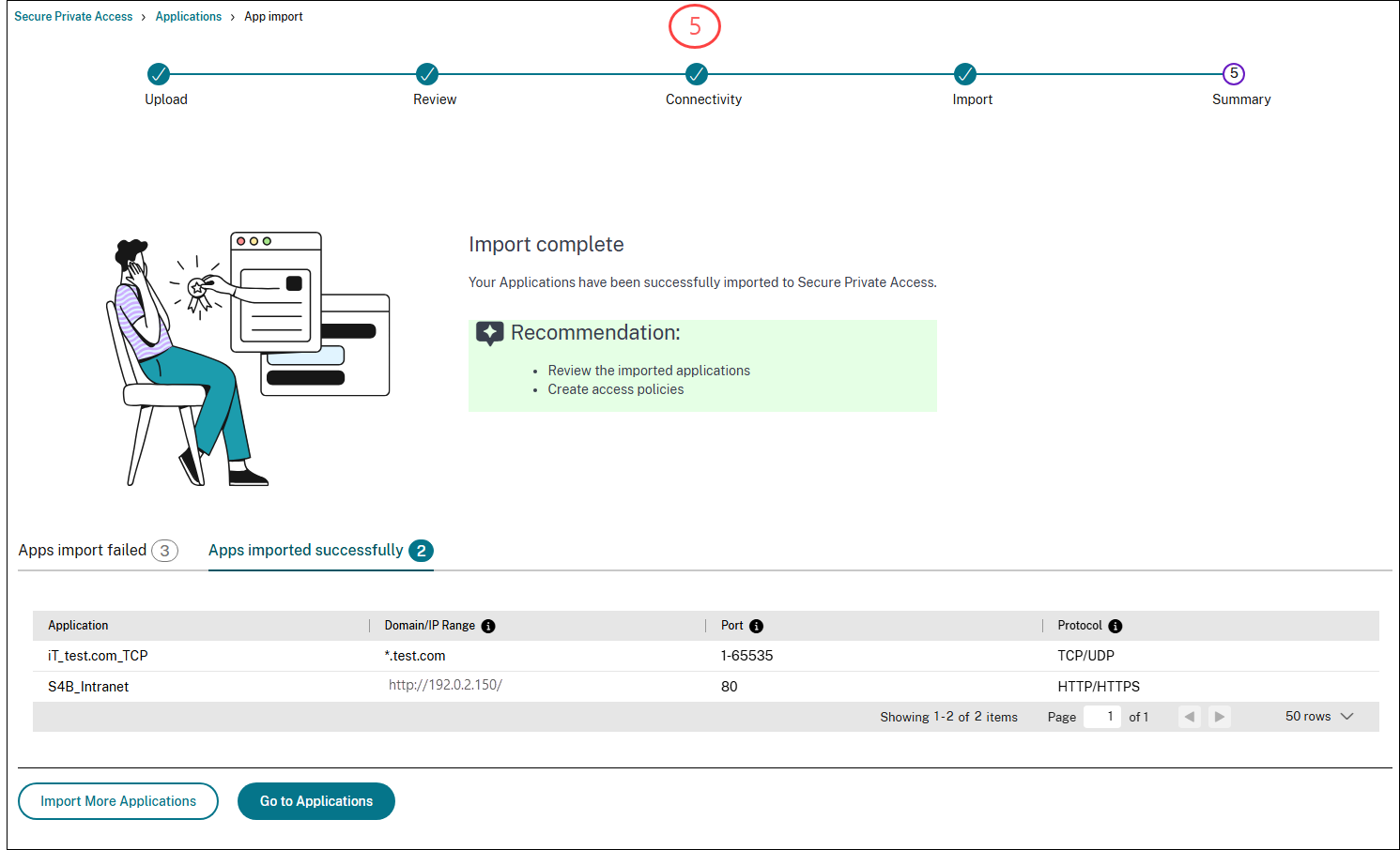 Import applications5