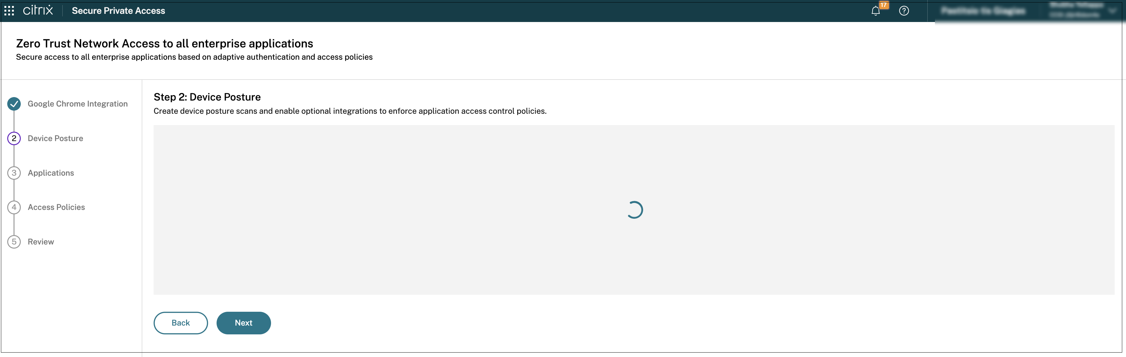 Device posture scans