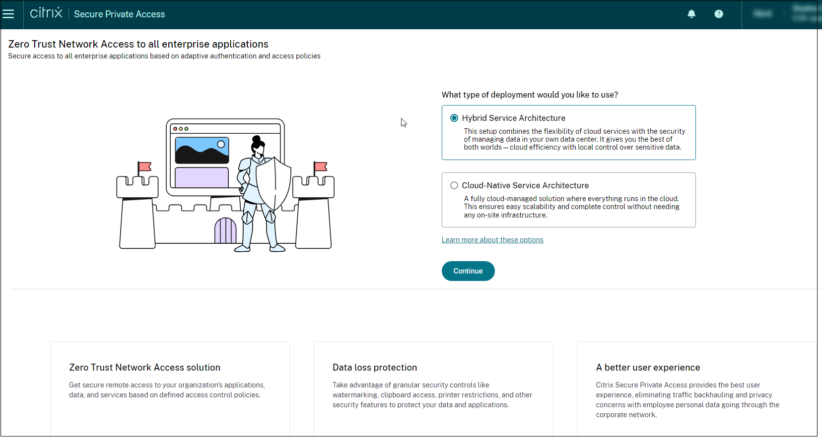 Select deployment model