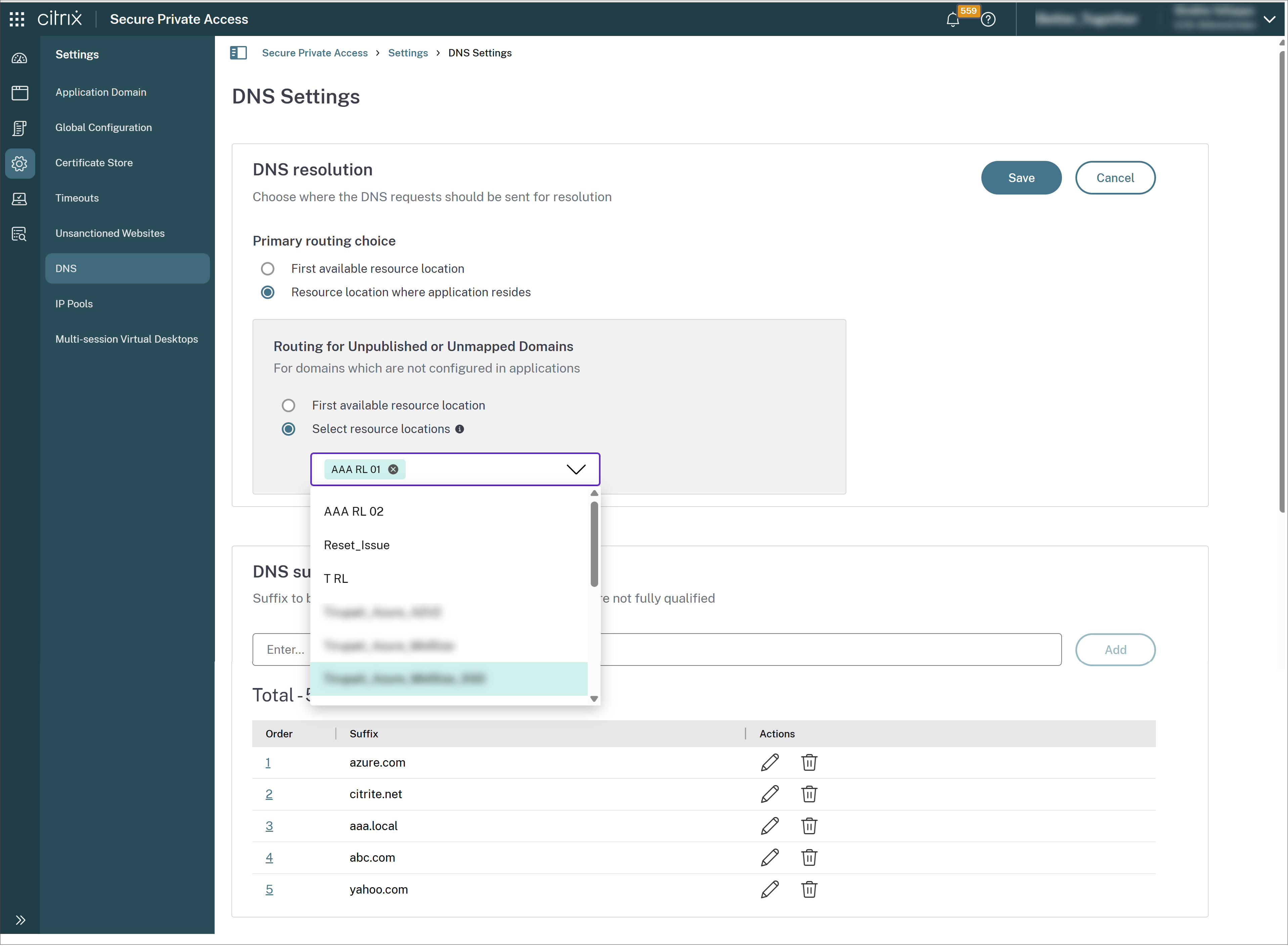 DNS fallback routing