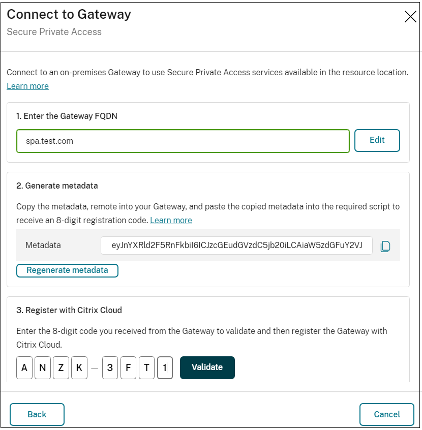 Register gateway