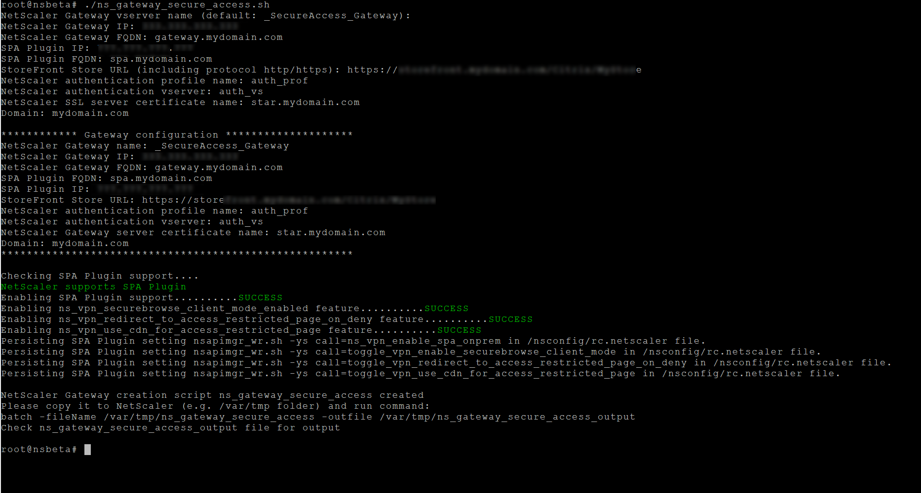 Configuración de NetScaler 1