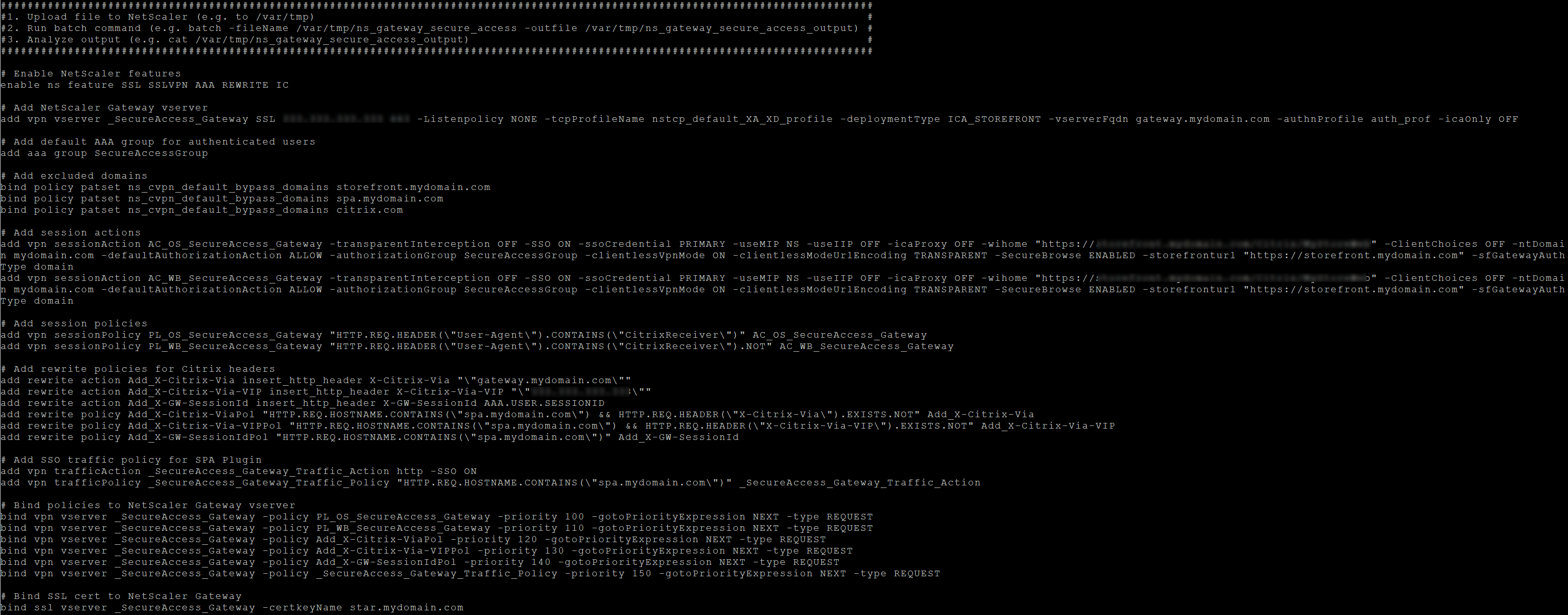 Configuration de NetScaler 2