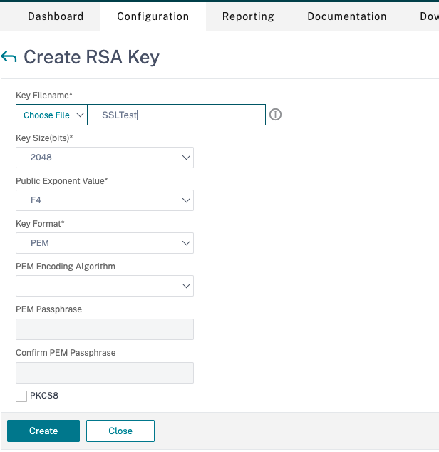 Create a CSR certificate