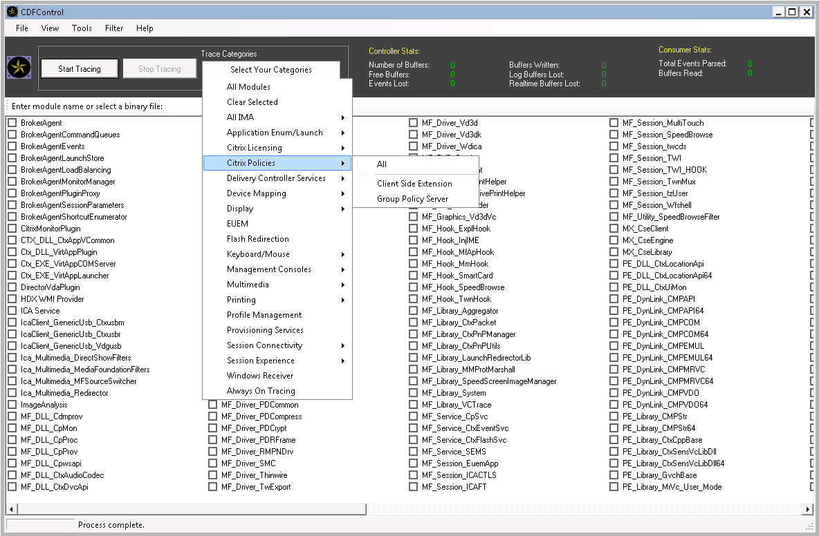 Ejemplo de directivas de Citrix