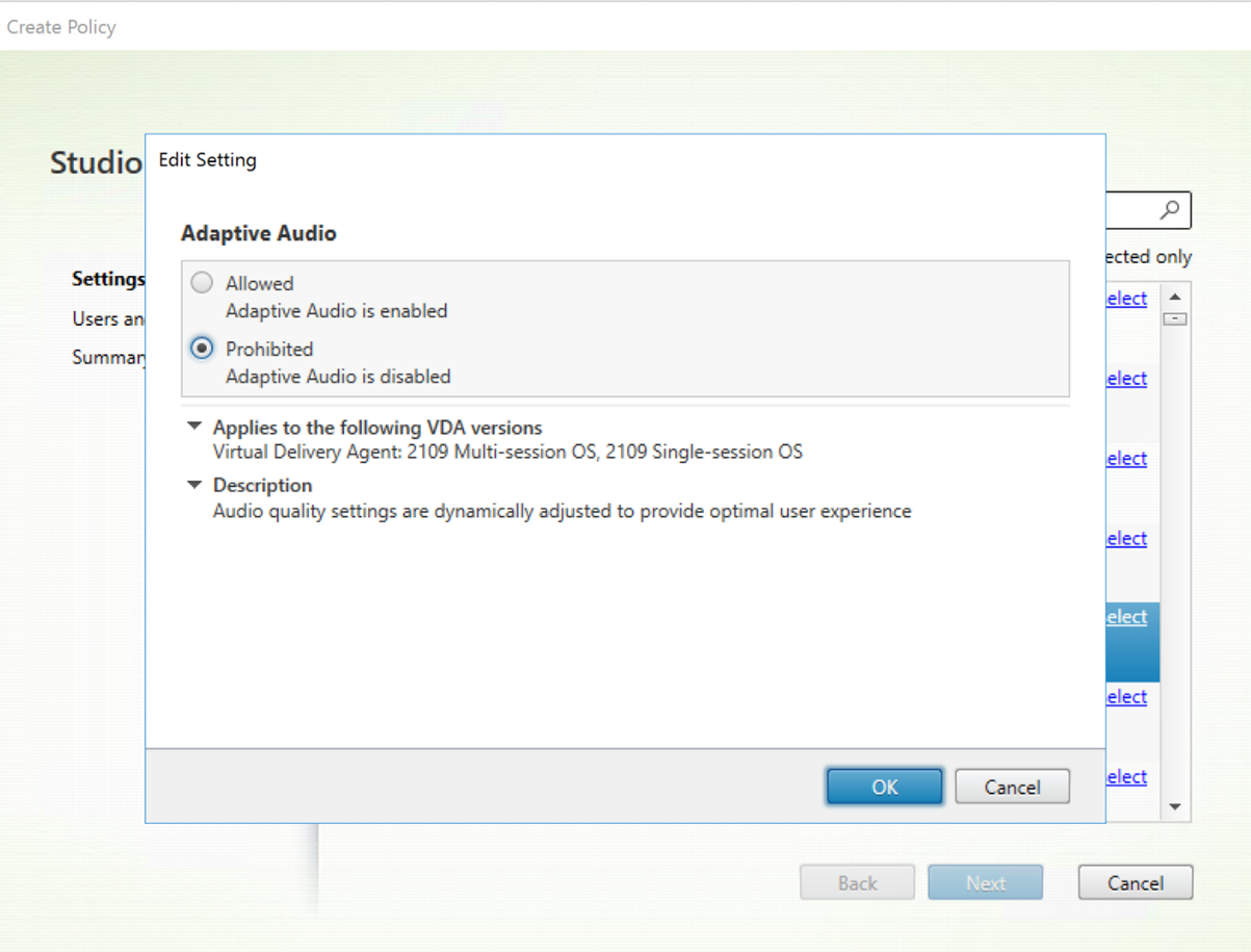 Directiva de audio adaptable 2