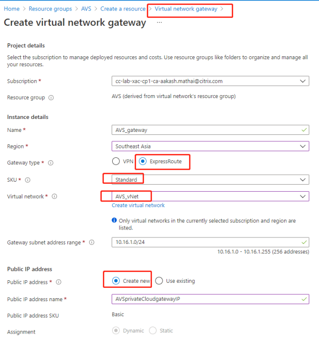 Configuração do Azure ASV vCenter