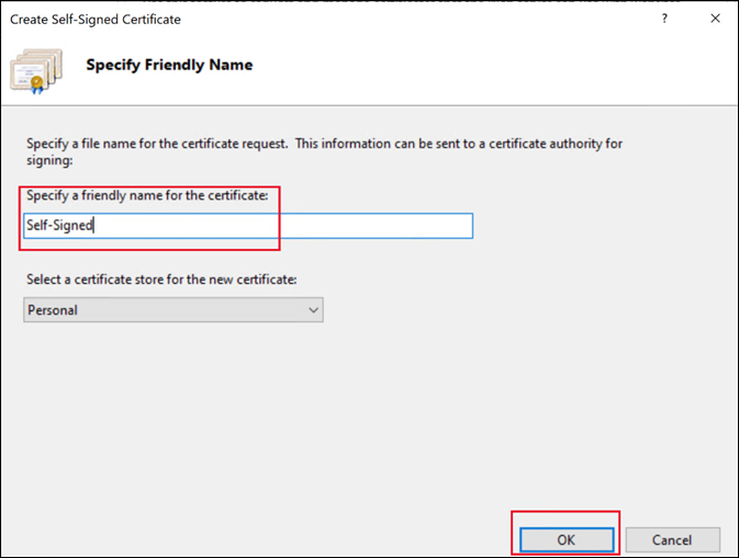 Crear un certificado autofirmado