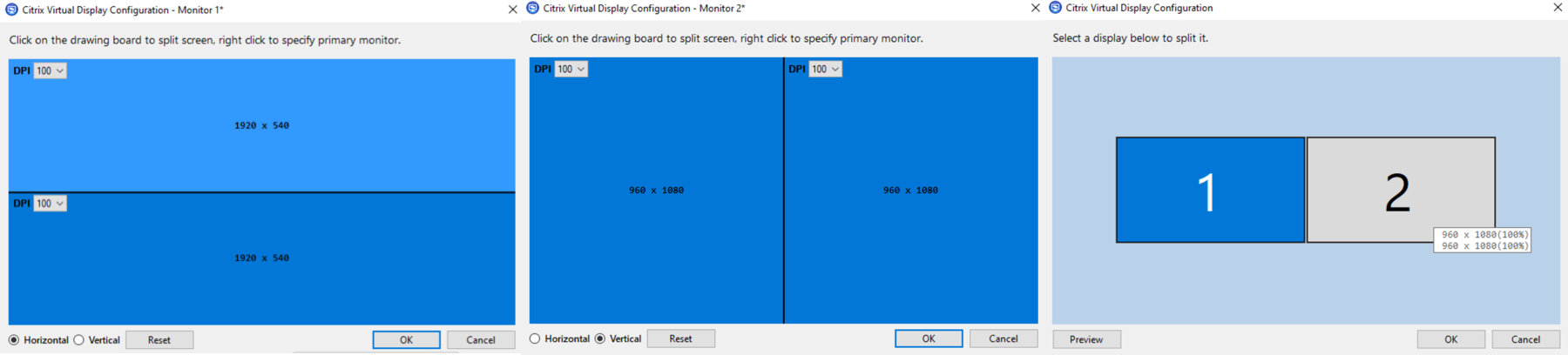 Monitor display configuration