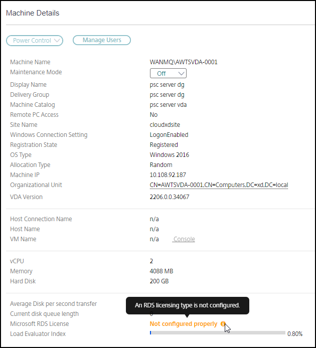 Microsoft RDS 许可证运行状况