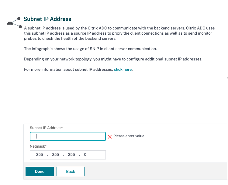 Subnet IP address