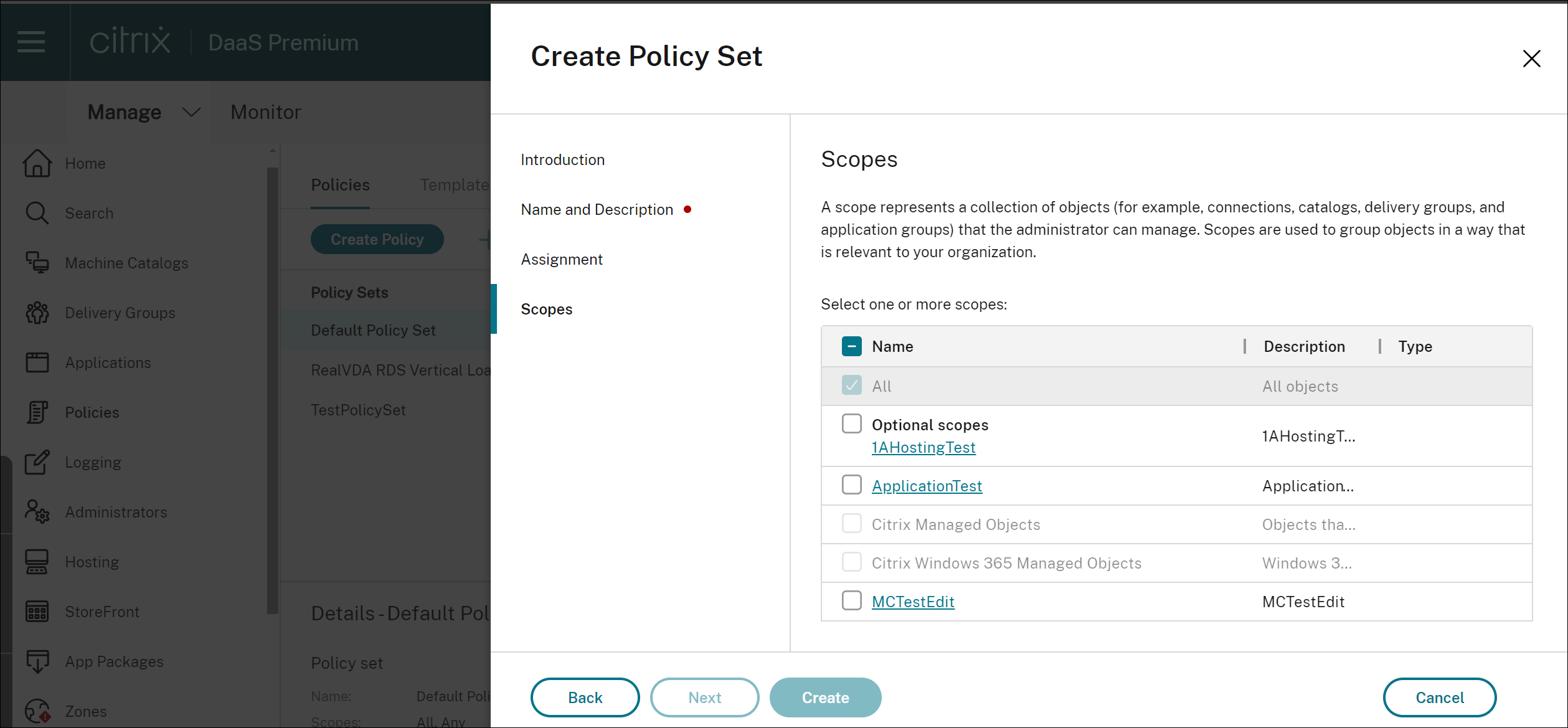 policy scopes