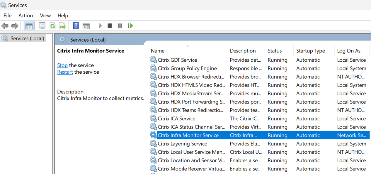 Citrix Infrastructure Monitor