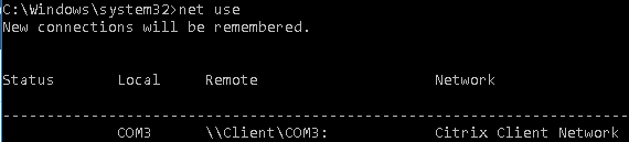 Net use command image