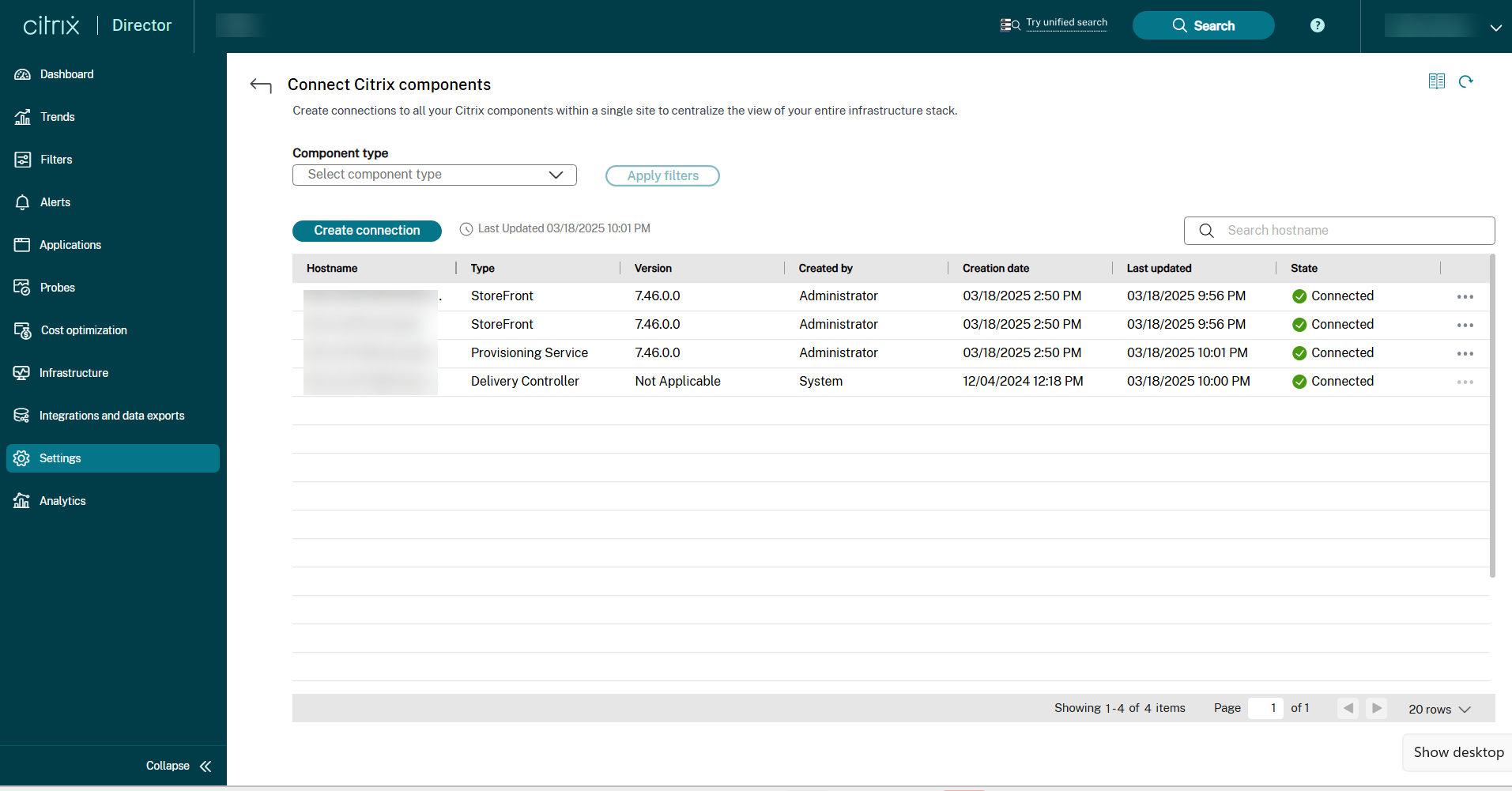 Connect Citrix Components