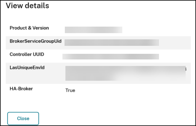 View details for troubleshooting