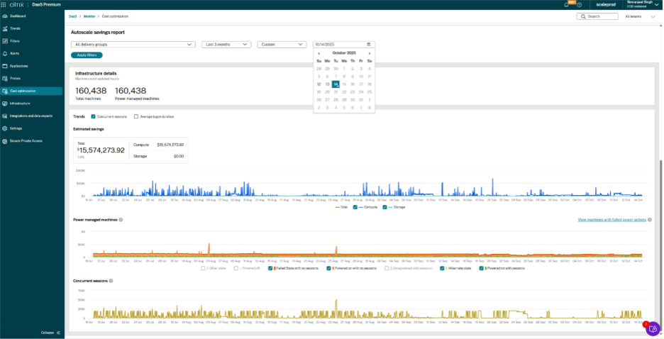 Cost summary estimation page
