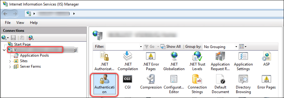 IIS > Autenticazione