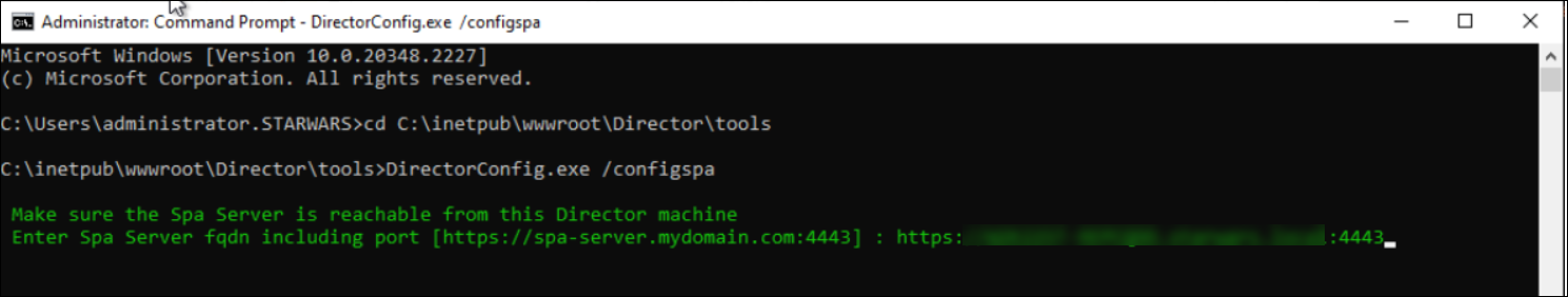 Director SPA config tool