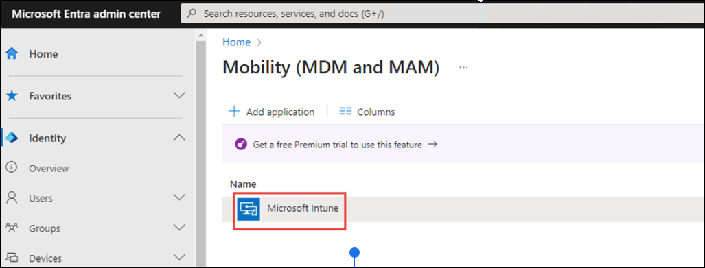 选择 MS Intune