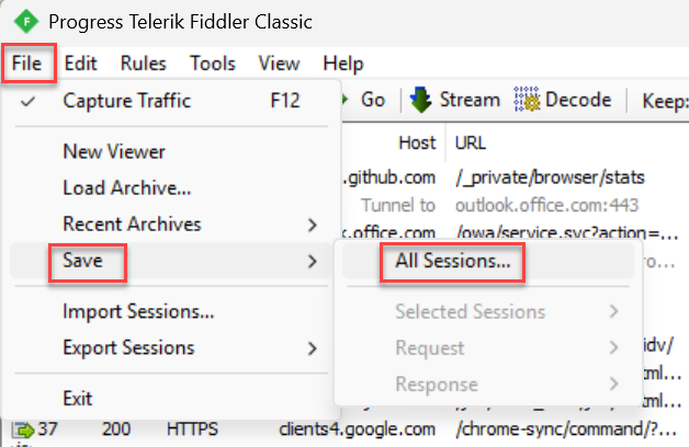 Start Logging to Disk
