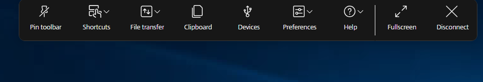 New toolbar